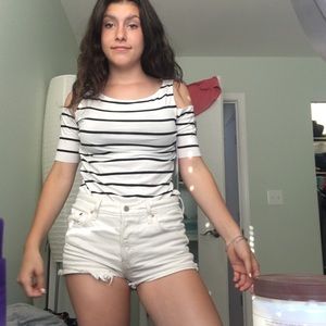 Off the shoulder top with sleeve